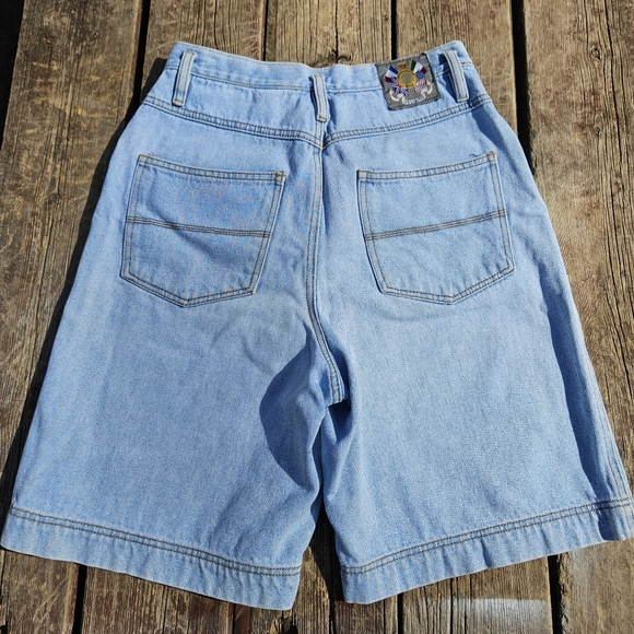 VTG 90s The Limited Shorts Women's 8 Bermuda Light Blue Cotton Jorts - Picture 6 of 7